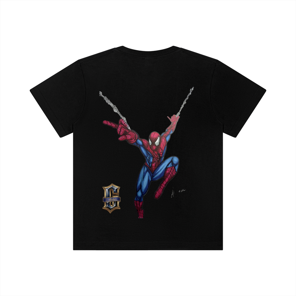 Kid's Crewneck Short Sleeve T-Shirt — "Miles" Spider Graphic