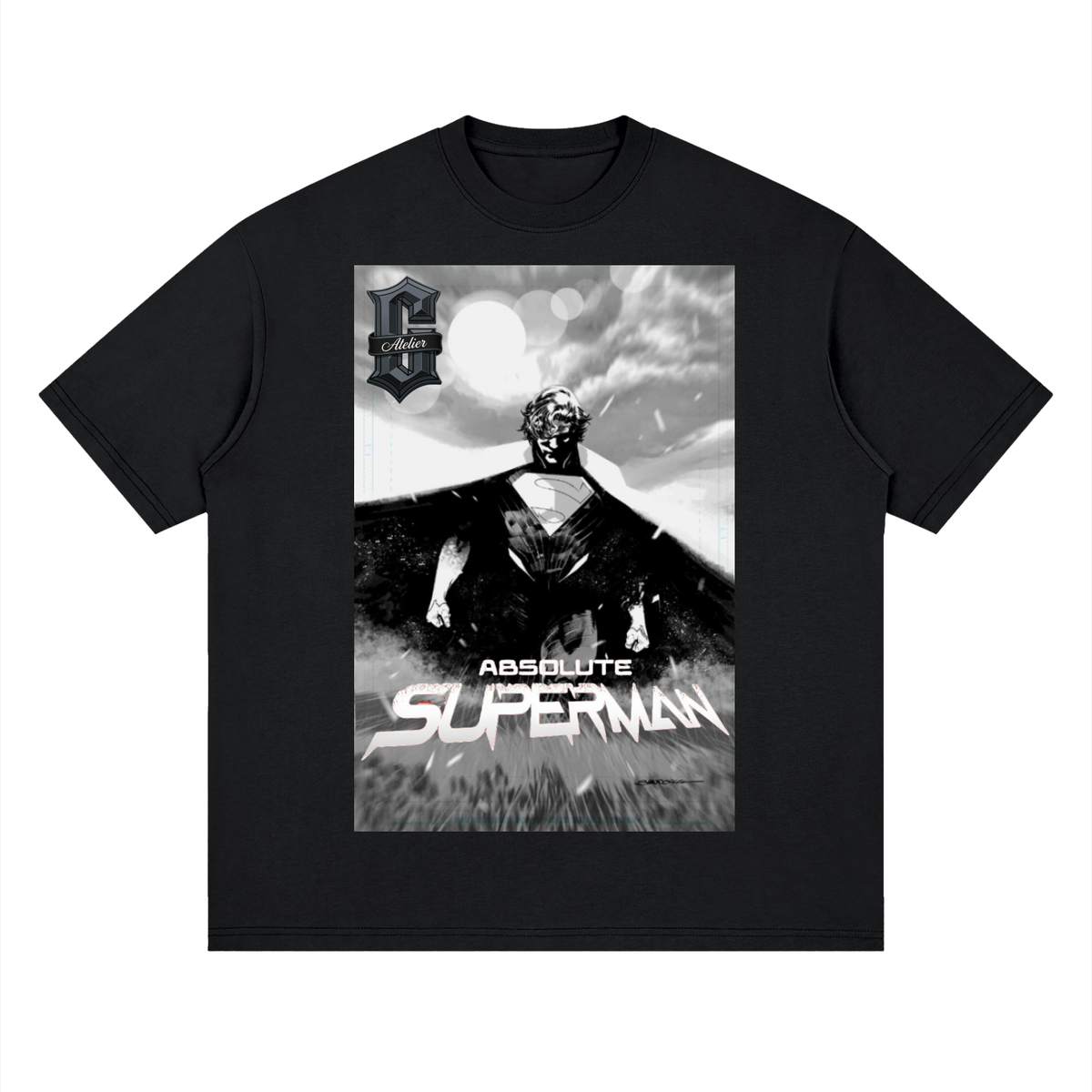 ABSOLUTE Superman Noir Loose Drop Tee