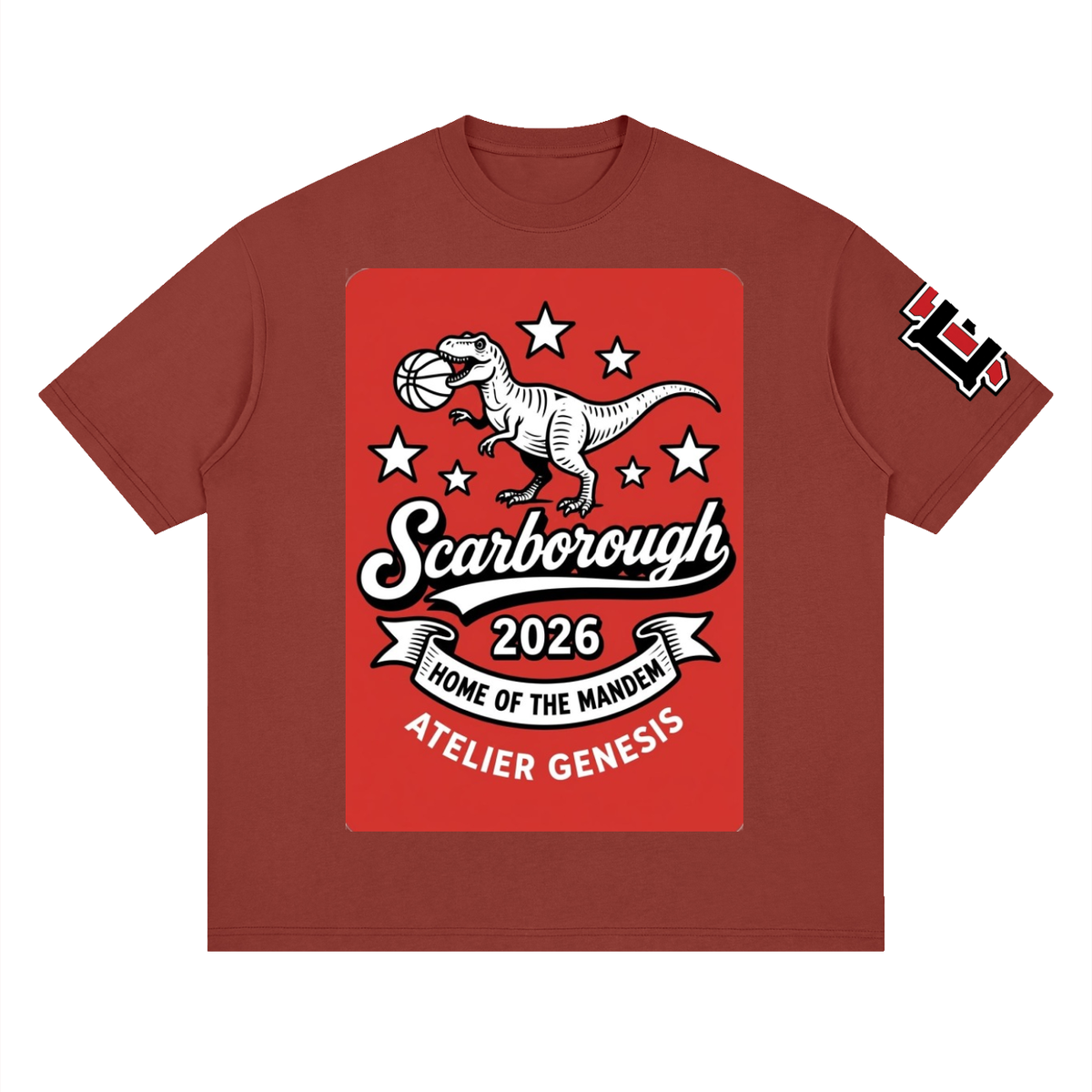 AG416 Jurassic Drop Shoulder Tee