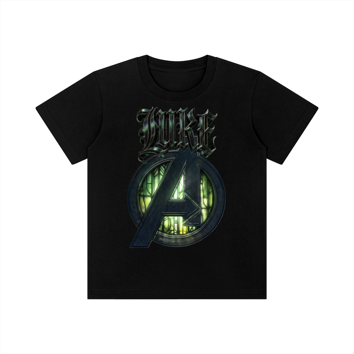 Kid's Crewneck Short Sleeve T-Shirt — "Luke" Avengers Graphic