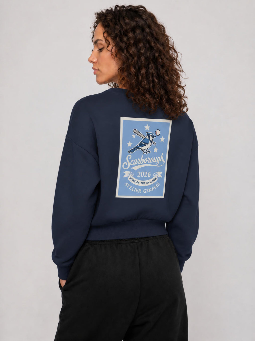 AG416 Jays Off-Shoulder Sweater