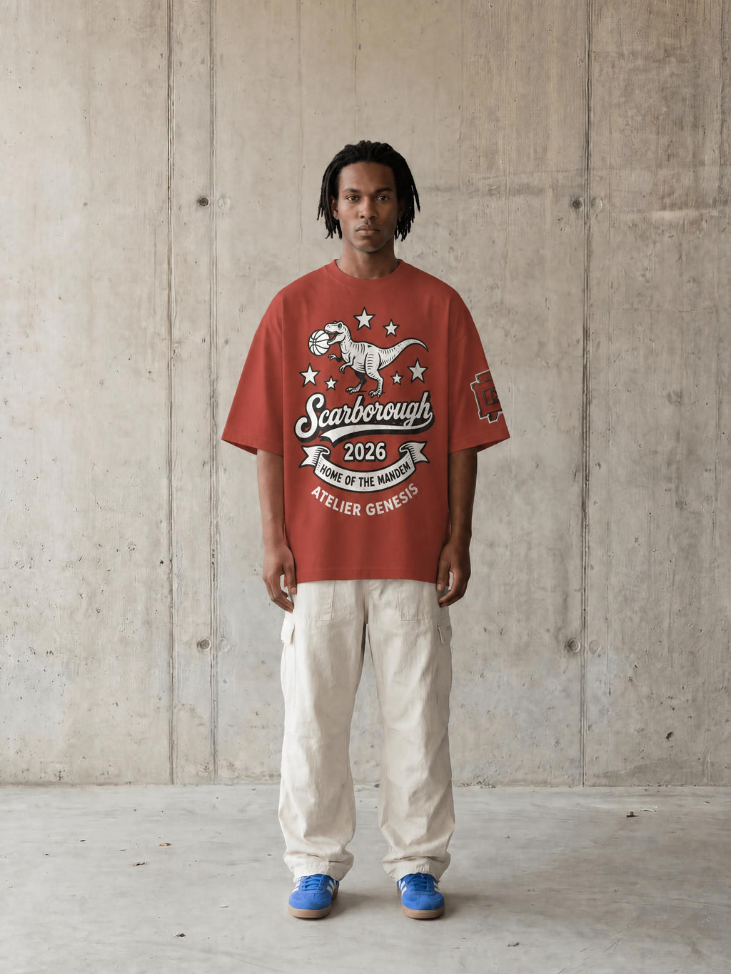 AG416 Jurassic Drop Shoulder Tee