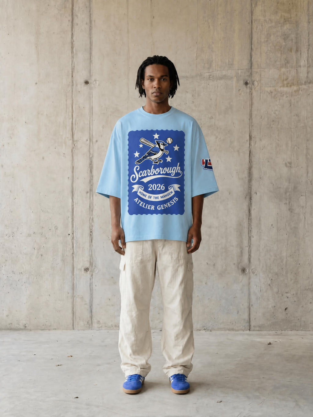 AG416 Jays Drop Shoulder Tee