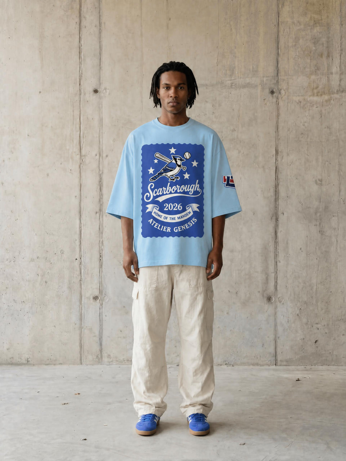 AG416 Jays Drop Shoulder Tee