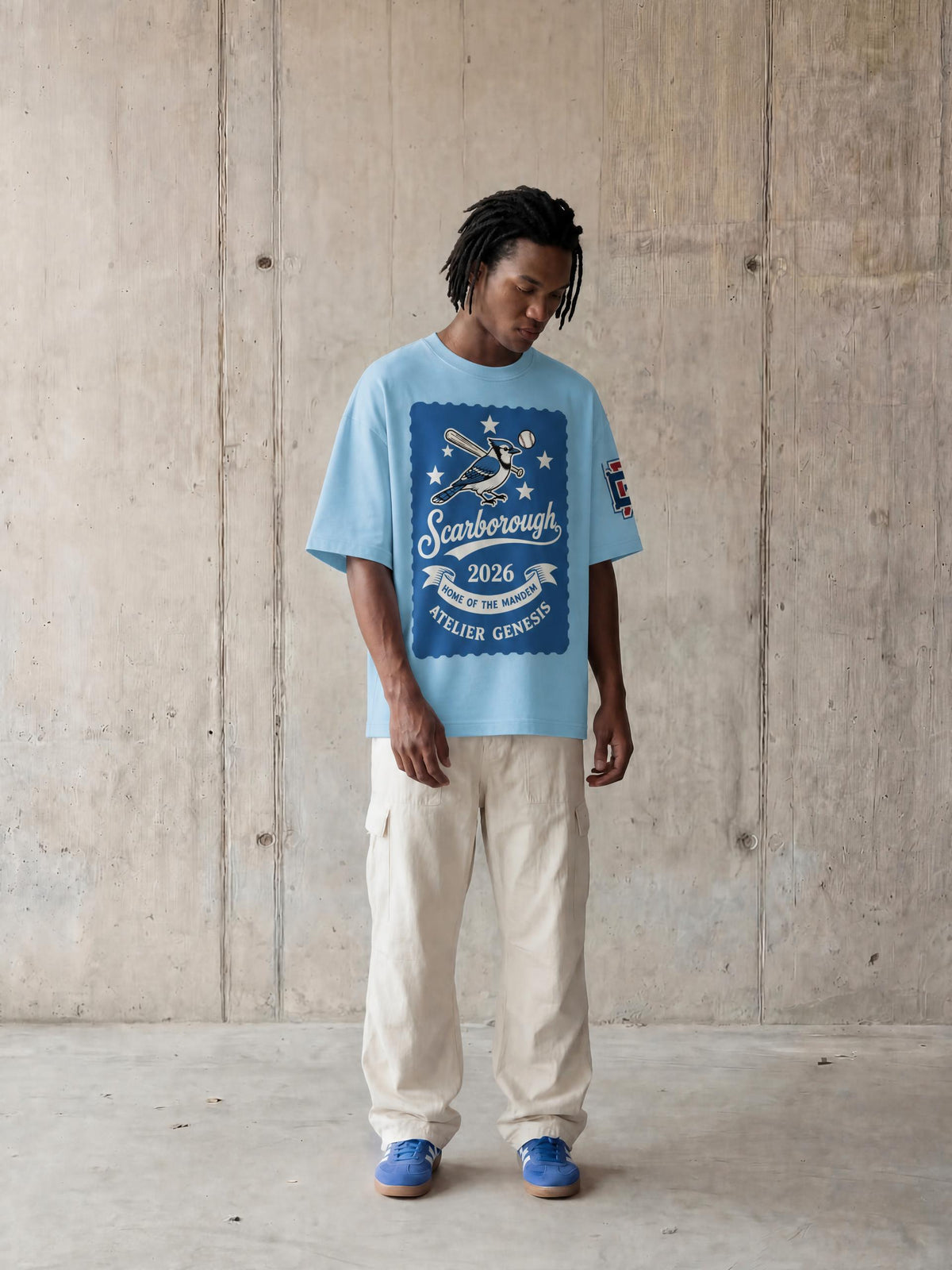 AG416 Jays Drop Shoulder Tee