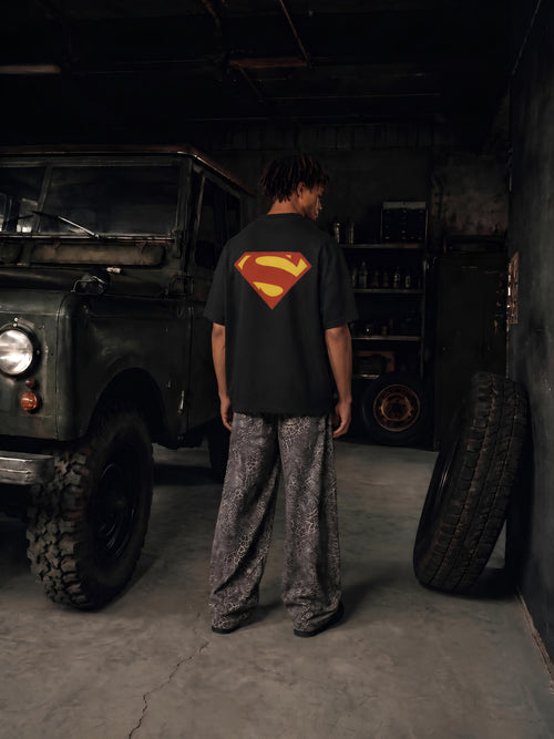ABSOLUTE Superman Noir Boxy Oversized Tee
